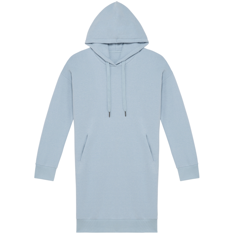 Robe sweat-shirt écoresponsable à capuche femme