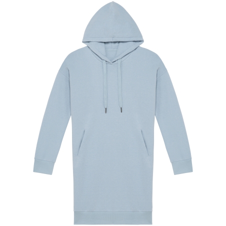 Robe sweat-shirt écoresponsable à capuche femme