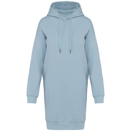 Robe sweat-shirt écoresponsable à capuche femme