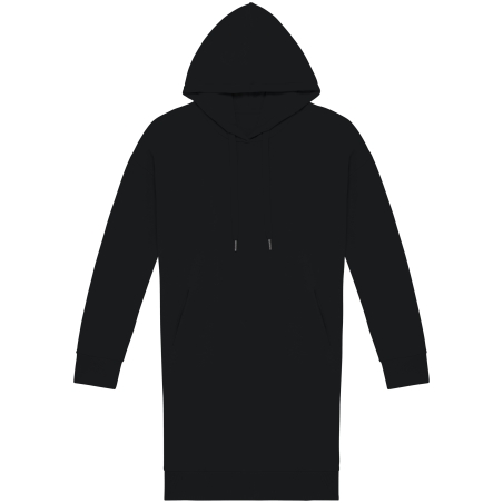 Robe sweat-shirt écoresponsable à capuche femme