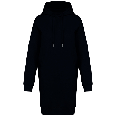 Robe sweat-shirt écoresponsable à capuche femme