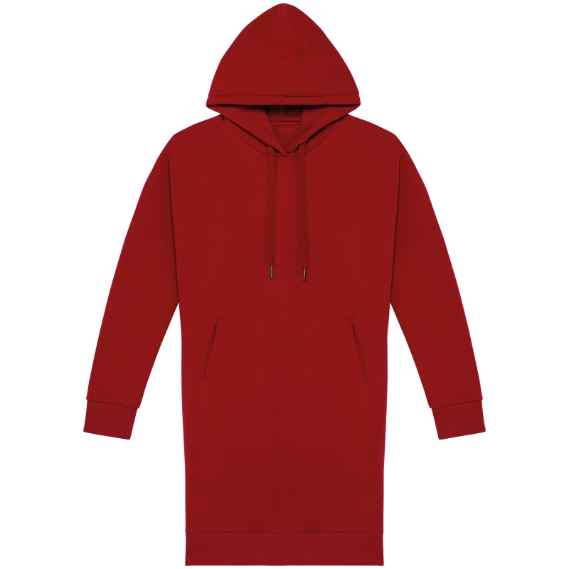 Robe sweat-shirt écoresponsable à capuche femme