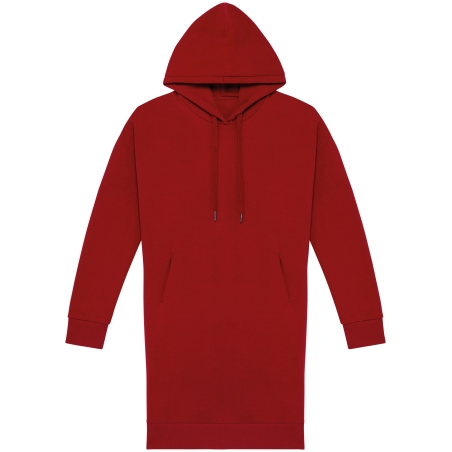 Robe sweat-shirt écoresponsable à capuche femme
