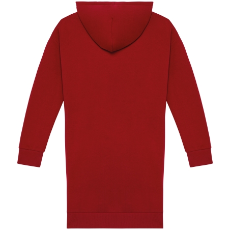 Robe sweat-shirt écoresponsable à capuche femme