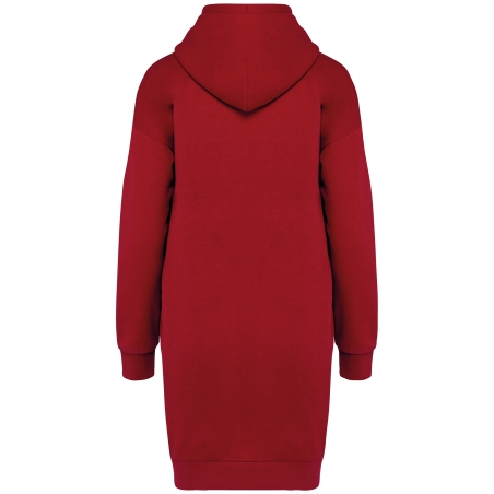 Robe sweat-shirt écoresponsable à capuche femme