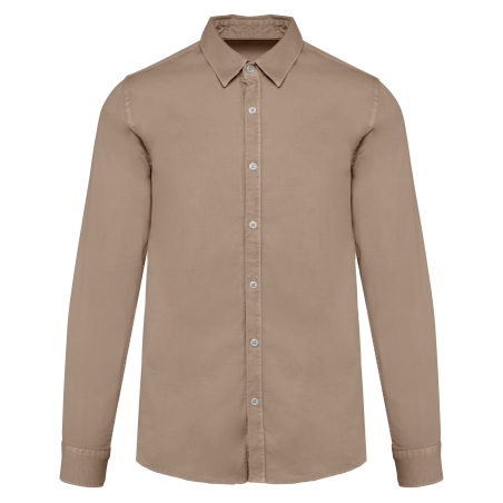 Chemise écoresponsable délavée homme