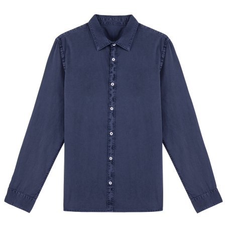 Chemise écoresponsable délavée homme