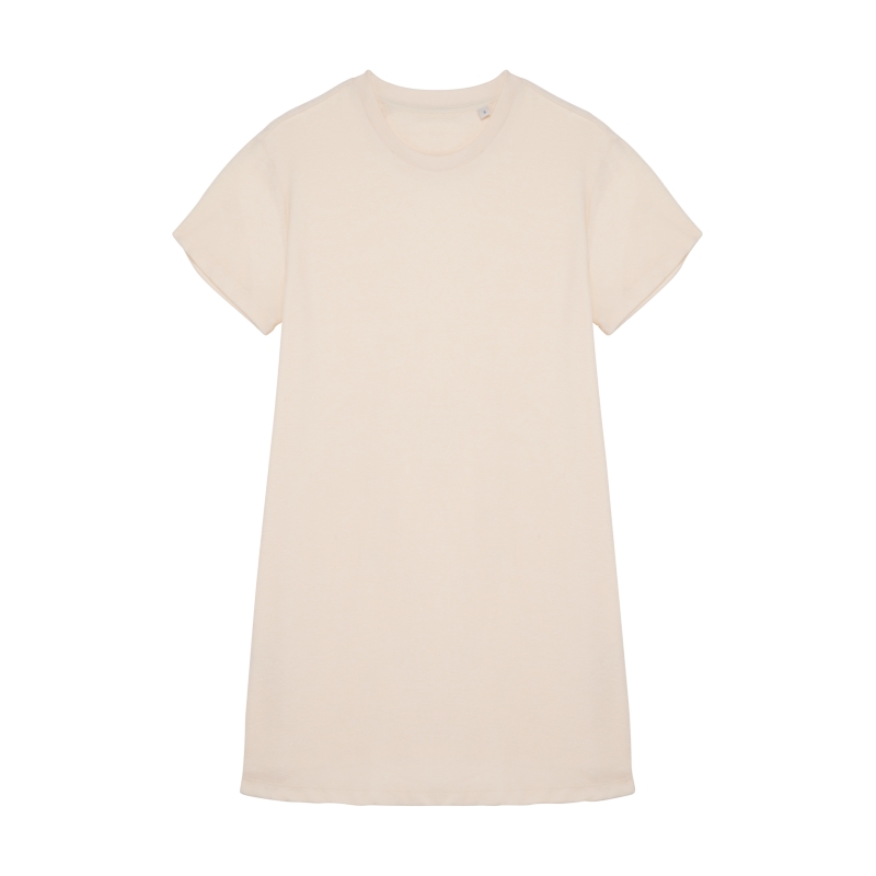 Robe t-shirt écoresponsable en éponge à épaules tombantes femme