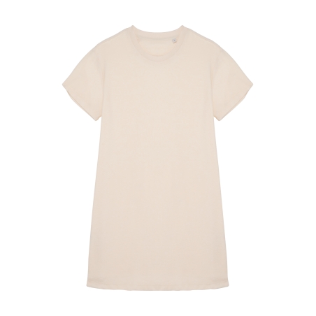 Robe t-shirt écoresponsable en éponge à épaules tombantes femme