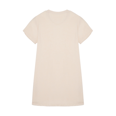 Robe t-shirt écoresponsable en éponge à épaules tombantes femme