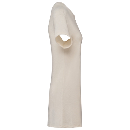 Robe t-shirt écoresponsable en éponge à épaules tombantes femme