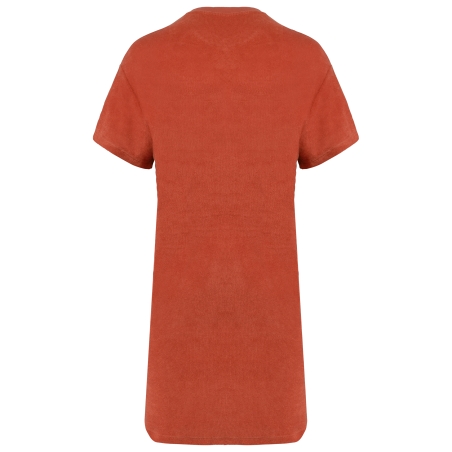 Robe t-shirt écoresponsable en éponge à épaules tombantes femme