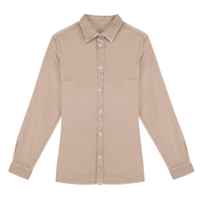 Chemise écoresponsable délavée femme