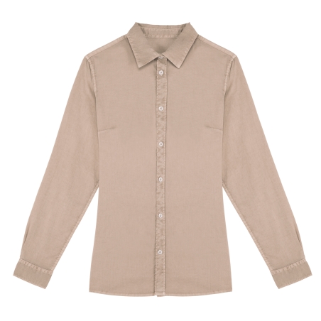 Chemise écoresponsable délavée femme