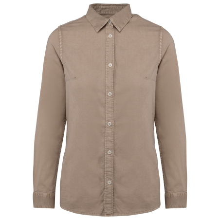 Chemise écoresponsable délavée femme