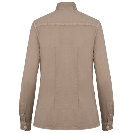 Chemise écoresponsable délavée femme