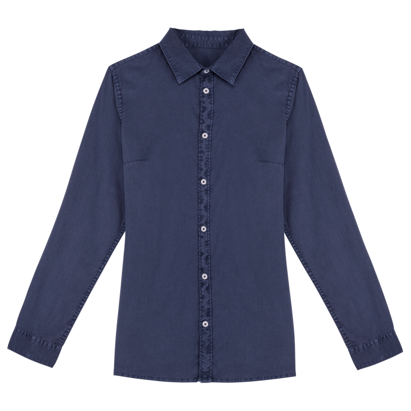 Chemise écoresponsable délavée femme