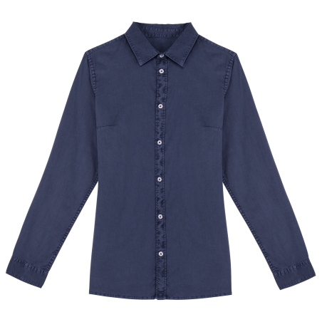 Chemise écoresponsable délavée femme