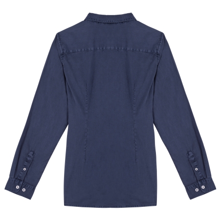 Chemise écoresponsable délavée femme
