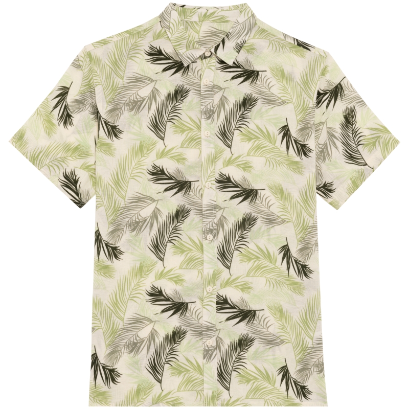Chemise imprimé végétal homme