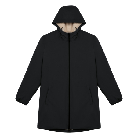 Veste écoresponsable imperméable doublée en sherpa unisexe