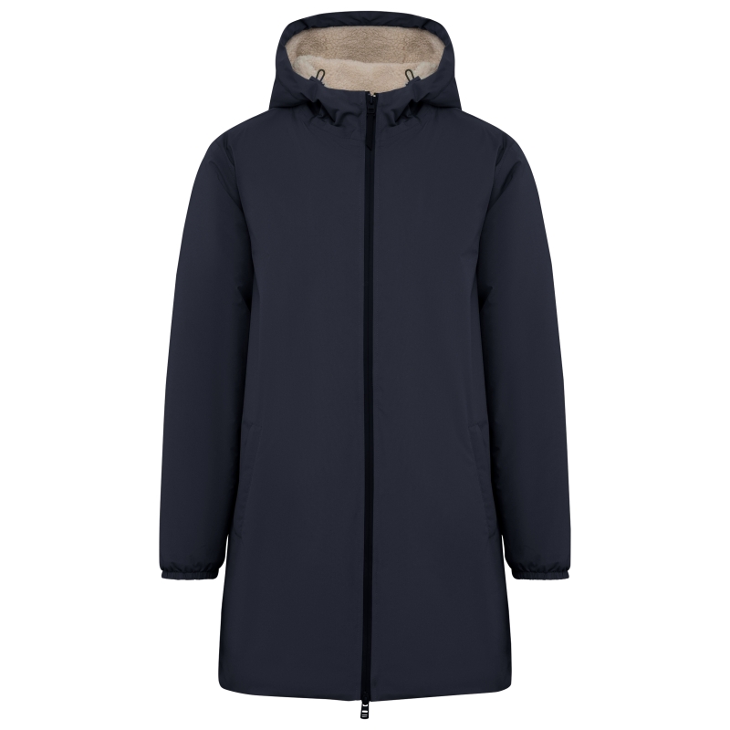 Veste écoresponsable imperméable doublée en sherpa unisexe