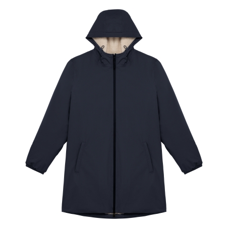 Veste écoresponsable imperméable doublée en sherpa unisexe