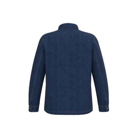 Veste en jean écoresponsable à épaules tombantes unisexe