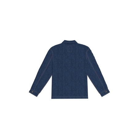 Veste en jean écoresponsable à épaules tombantes unisexe