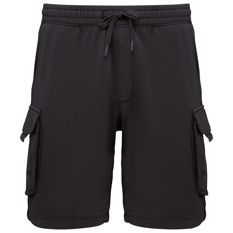 Short cargo écoresponsable délavé French Terry homme