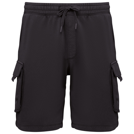 Short cargo écoresponsable délavé French Terry homme