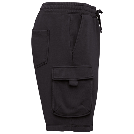 Short cargo écoresponsable délavé French Terry homme