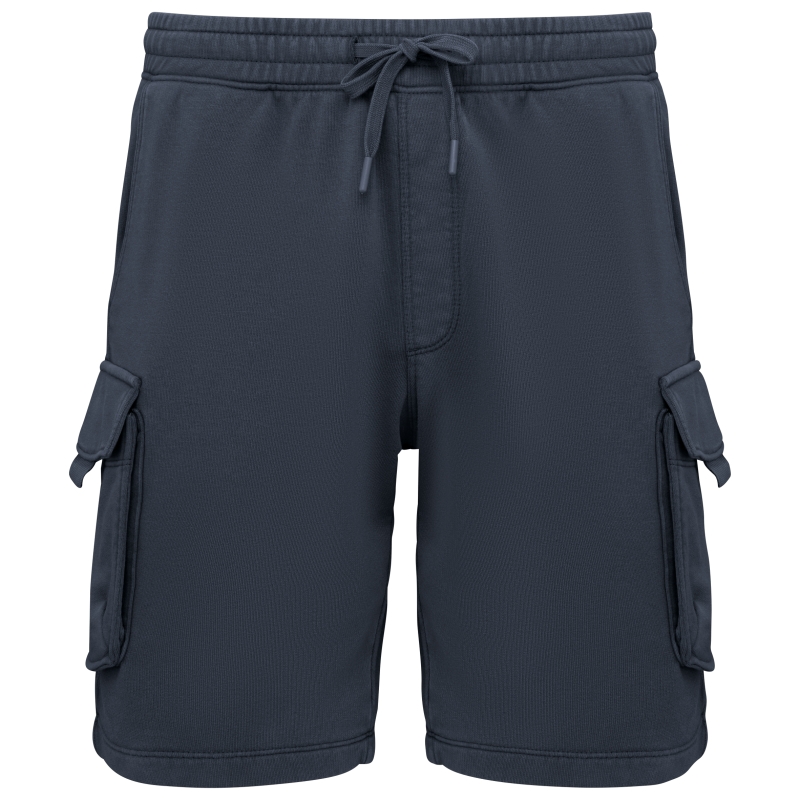 Short cargo écoresponsable délavé French Terry homme