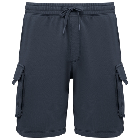Short cargo écoresponsable délavé French Terry homme