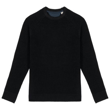 Pull écoresponsable à grosses mailles homme