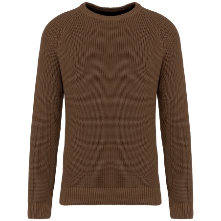 Pull écoresponsable à grosses mailles homme