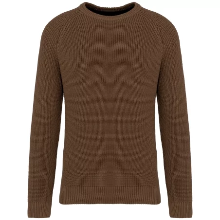 Pull écoresponsable à grosses mailles homme
