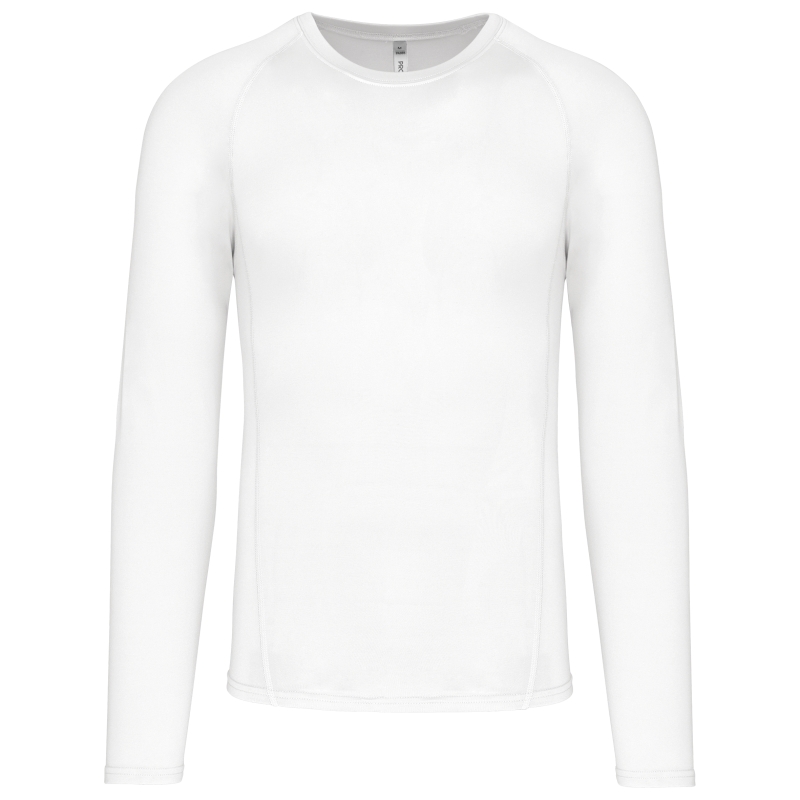 T-shirt double peau sport manches longues unisexe