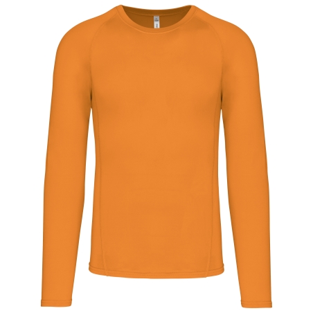 T-shirt double peau sport manches longues unisexe