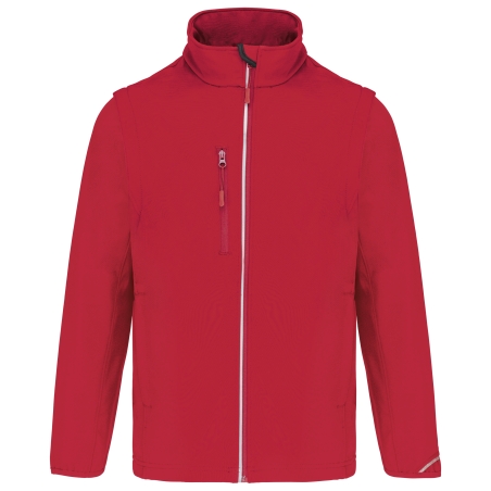 Veste softshell sport manches amovibles unisexe