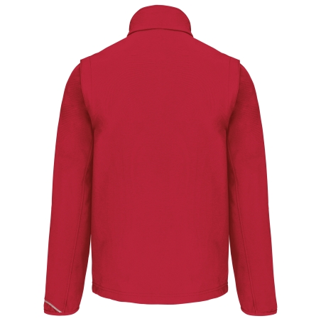 Veste softshell sport manches amovibles unisexe