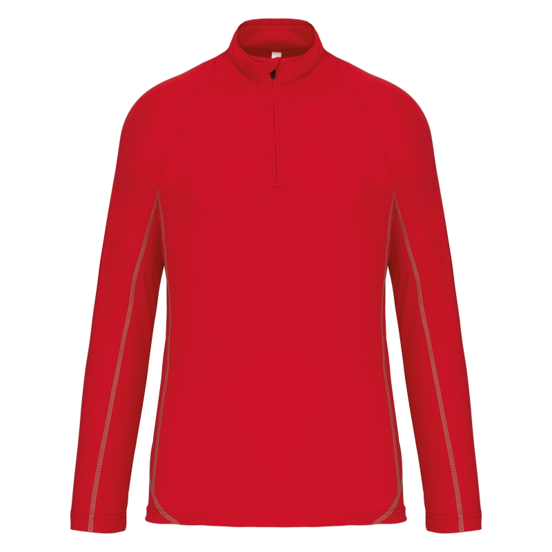 Haut de sport manches longues ¼ zip homme