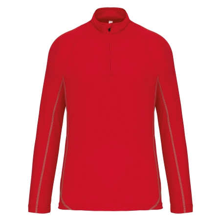 Haut de sport manches longues ¼ zip homme