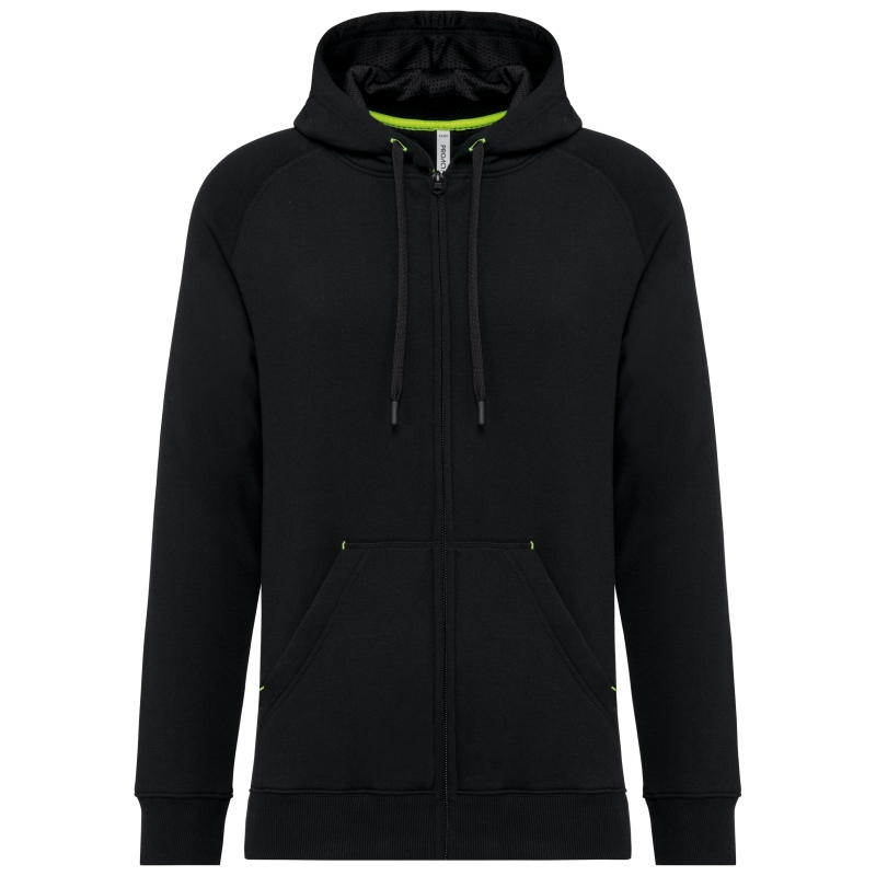 Veste zippée à capuche unisexe