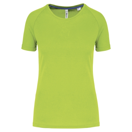 T-shirt de sport à col rond recyclé femme