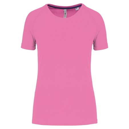 T-shirt de sport à col rond recyclé femme