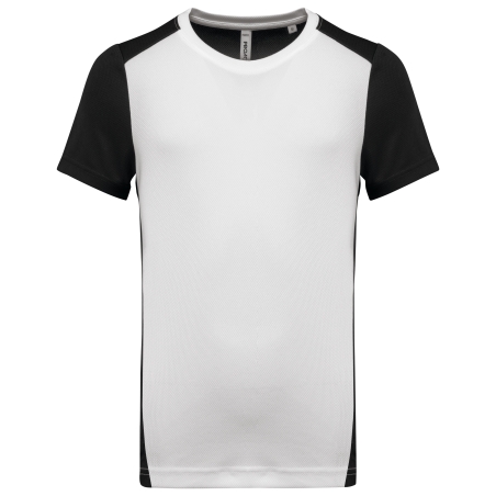 T-shirt de sport écoresponsable bicolore homme