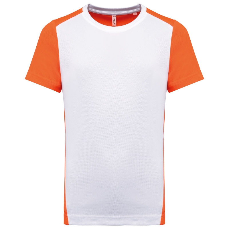 T-shirt de sport écoresponsable bicolore homme