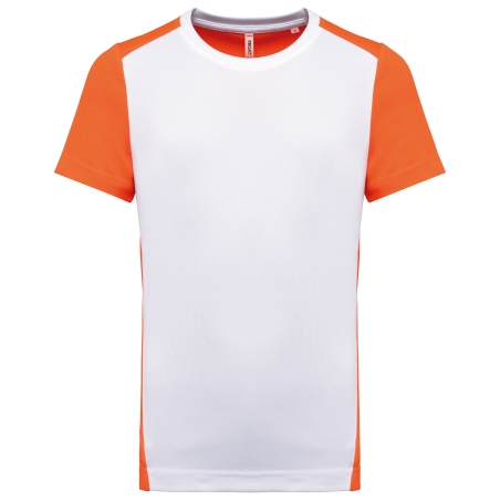 T-shirt de sport écoresponsable bicolore homme