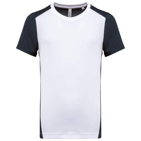 T-shirt de sport écoresponsable bicolore homme